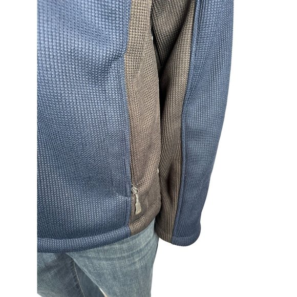 ZeroXposur ZXBLK Mens Jacket Full Zip Sz Large Blue Gray Softshell Fleece Lined - Picture 12 of 16